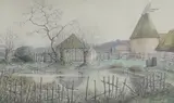 Bulls Farm, Rolvenden by Sydney Maiden, 1948, watercolour, sold Aug 2022