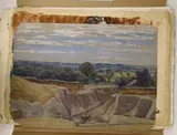 Folio of assorted watercolours by Ethel L Rawlins, watercolor, sold Aug 2022