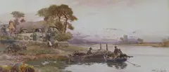 The Fisherman's Home by Stuart Lloyd, watercolour, sold Aug 2022