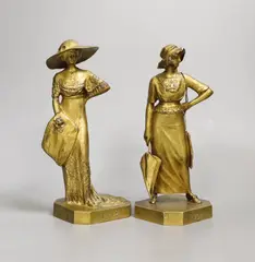 La Parisienne 1911 and 1912 by Henri Varenne, bronze, sold Aug 2022