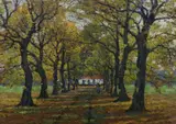 Pannenhuis, 1908 by Alfonse De Clercq, oil on canvas, sold Aug 2022