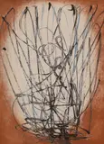 Spring 1957 (Project for sculpture) by Barbara Hepworth, print, sold Aug 2022