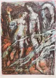 Coloured lithograph by Keith Michell, lithograph, offered Jul 2022