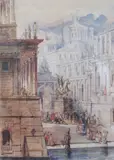 A Fantastic Evocation of a Classical City by Thomas Allom, watercolour, sold Jul 2022