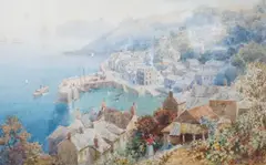 View At St by Henry H. Wimbush, watercolour, sold Jul 2022