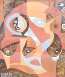 Image 24.5 cm X 20 cm and 31 cm X 22 cm by Francisco Almada Ramos, gouache and collage, offered Jul 2022