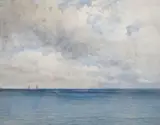 View near Llandudno by Laurence Burd, watercolour, sold Jul 2022