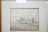 Cattle resting, pen and wash drawing, inscribed Sep.15.1815, 15 x 19cm by John White Abbott, watercolor, sold Jul 2022