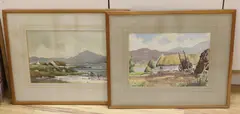 Views in Donegal by Frank Murphy, watercolor, offered Jul 2022
