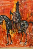 Don Quixote by Pierre Mas, gouache, sold Jul 2022