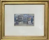 A village scene by George James Knox, print (other), sold Dec 2022