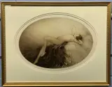 Eve, engraving with aquatint by Louis Icart, 1928, engraving, sold Dec 2022
