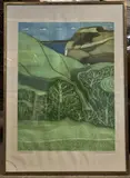 Golden Cap by John Brunsdon, etching, sold Dec 2022