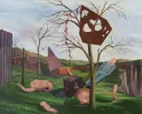 Deserted Treasure by Raymond George Wood, Wood, sold Nov 2022