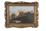 A lone figure by John Berney Ladbrooke, oil on board, sold Nov 2022