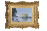 The Golden Temple, Amritsar by Colin W. Burns, oil on canvas, sold Nov 2022