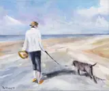 Walking the Walk by Paul Rowland, 2018, acrylic on canvas, offered Nov 2022