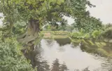 Riverscape by Alfred H. Palmer, watercolour, sold Nov 2022