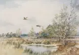 Untitled by Collin W Burns, watercolour, sold Nov 2022