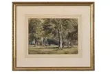A woodland glade by John Berney Ladbrooke, watercolour, offered Nov 2022