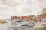 Blakeney Habour by George Sear, watercolour, sold Nov 2022