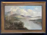 Loch Katrine, Scotland by F. E. Jamieson, oil on board, sold Nov 2022