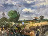 A lone by Martin Walton, oil on board, sold Nov 2022