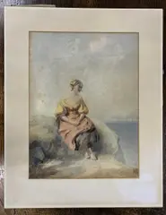 Untitled by Helen B. Bourne, watercolour, sold Nov 2022
