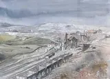 Rosedale Mines, York' watercolour and ink by Vernon Shaw, watercolour and ink, offered Nov 2022
