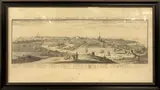 The South East Prospect of The City of Norwich, 11x31ins, engraving, framed and glazed by Samuel & Nathaniel Buck, engraving, sold Nov 2022