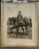 King Edward VIII with regiment on horseback, collotype by Richard Caton Woodville Jr., photograph, sold Nov 2022
