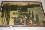 Bridge scene by Coloured Print, PRINT, sold Oct 2022