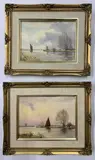 Untitled by Arthur A. Park, oil on board, sold Oct 2022