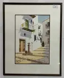 Ibiza by J. Chavarino, watercolour, sold Oct 2022