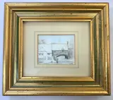 Pulls Ferry, Norwich by B.E. Ward, watercolour, sold Oct 2022
