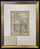 Old Bones by Charles Tunnicliffe, pencil, sold Oct 2022
