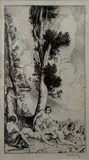 Reclining nudes by William Strang, etching, sold Oct 2022
