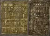 Two Venetian Facades by Valerie Thornton, etching, sold Oct 2022