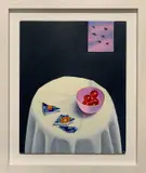 Jw by Joceline Wickham, oil on wood, sold Oct 2022