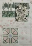 Renaissance Garden II' watercolour laid on paper by Janet Skea, watercolour, sold Oct 2022