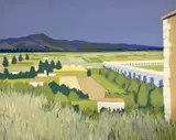Landscape with aqueduct, silkscreen, 54/140 signed and inscribed in the margin by the artist, unframed by Robert Buhler, print (other), sold Oct 2022
