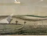 September Sun' etching by Robert Barnes, etching, sold Oct 2022