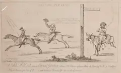 Westminster Races, A Political Heat run in Covent Garden by Thomas Rowlandson, engraving, offered Jul 2024