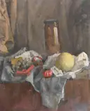 A group of four unframed by George Weissbort, oil, sold Jun 2024