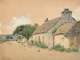 Untitled by John McDougal, watercolour, sold Jun 2024