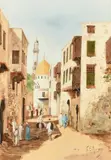 Untitled by F. E. Martinez, watercolour, sold Jun 2024