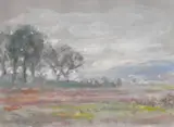 A group of six framed by George Weissbort, watercolour, sold Jun 2024