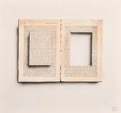 Pages I (Samuel Beckett) by Michael Hasted, lithograph, sold Jun 2024