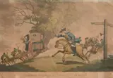 Fillial Affection or a Trip to Gretna Green by Thomas Rowlandson, engraving, sold Jun 2024
