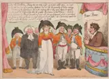 Mrs Clarke's Farewell to Her Audience by Thomas Rowlandson, engraving, sold Jun 2024